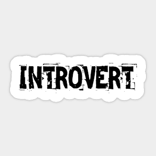 Introvert Sticker